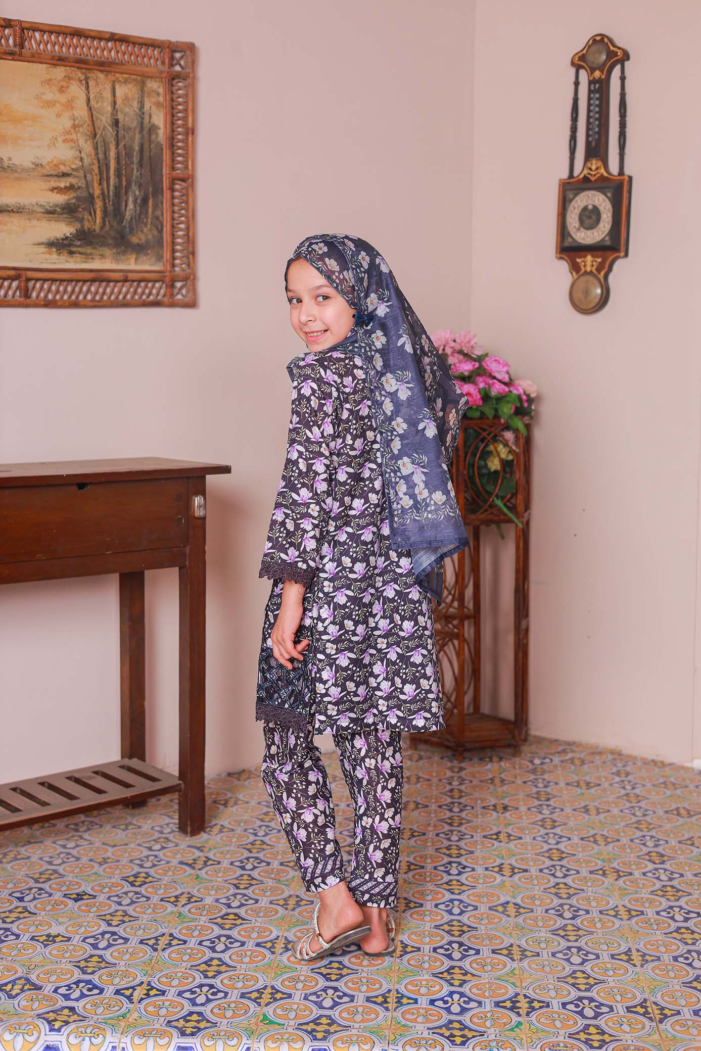 03 PC Stitch - VOILET - SHIRT - EMBROIDERED