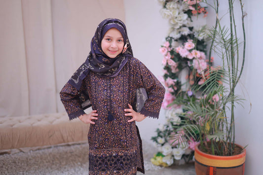 03 PC - PLUM - SHIRT - EMBROIDERED