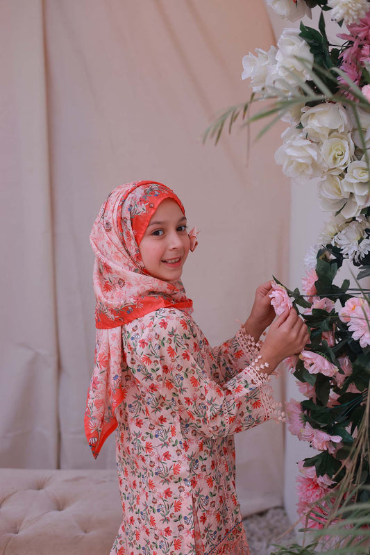 03 PC - PEACH- SHIRT - EMBROIDERED