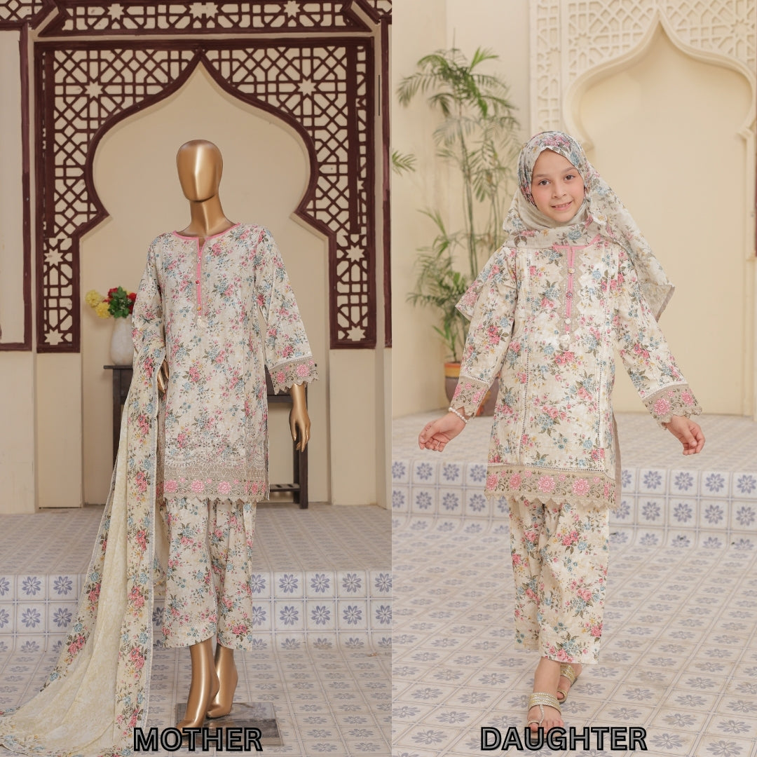 woman stitch Lawn Kurti Shirt Embroidered