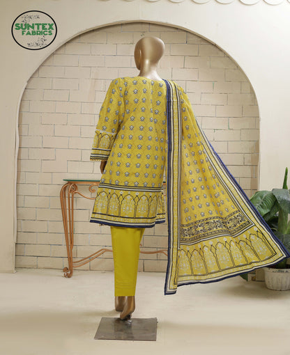 Woman Printed Lawn Stitch Shirt (Kurti) with Dupatta & Trouser