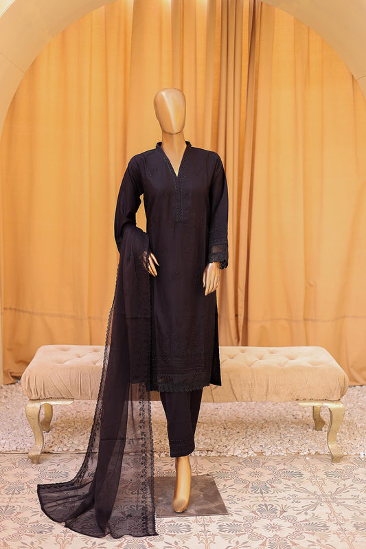 Woman Dyed Chikankari  embroidered  stitched suit kurta sets