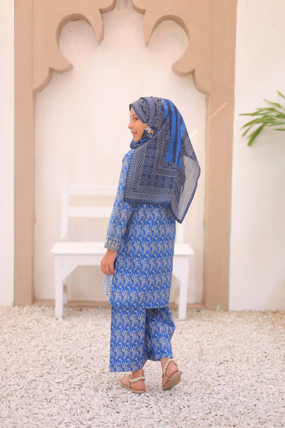 Girl embroidered stitched Kurta suits