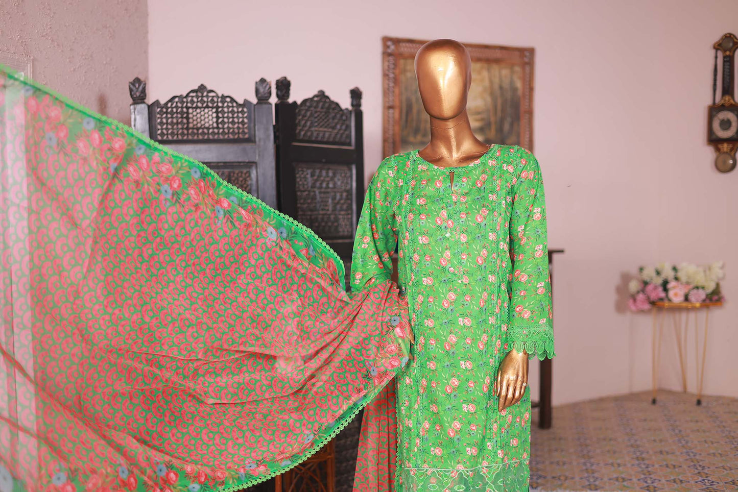 03 PC Stitch- GREEN - SHIRT - EMBROIDERED