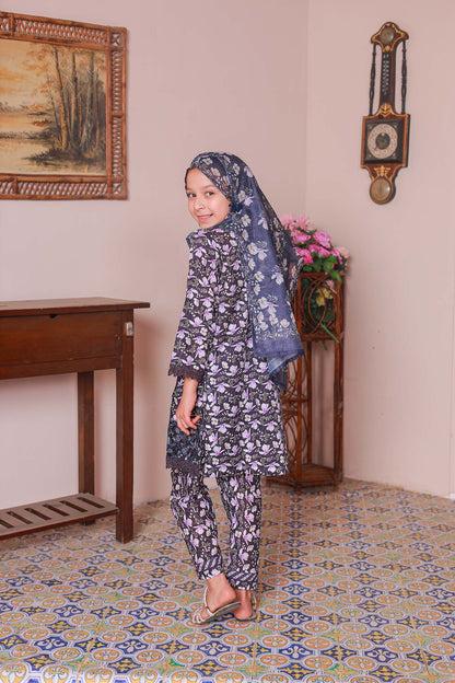 03 PC Stitch - VOILET - SHIRT - EMBROIDERED