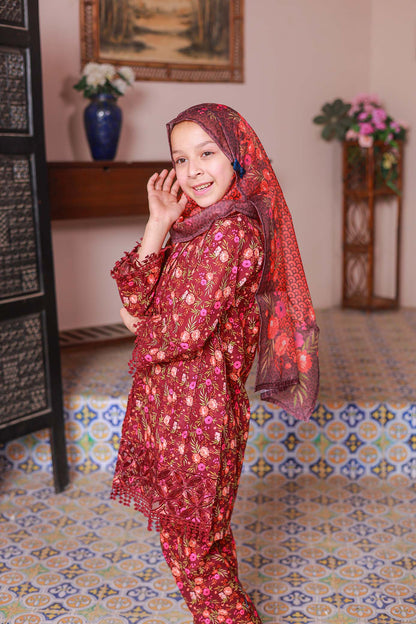 03 PC Stitch - RUBBY - SHIRT - EMBROIDERED