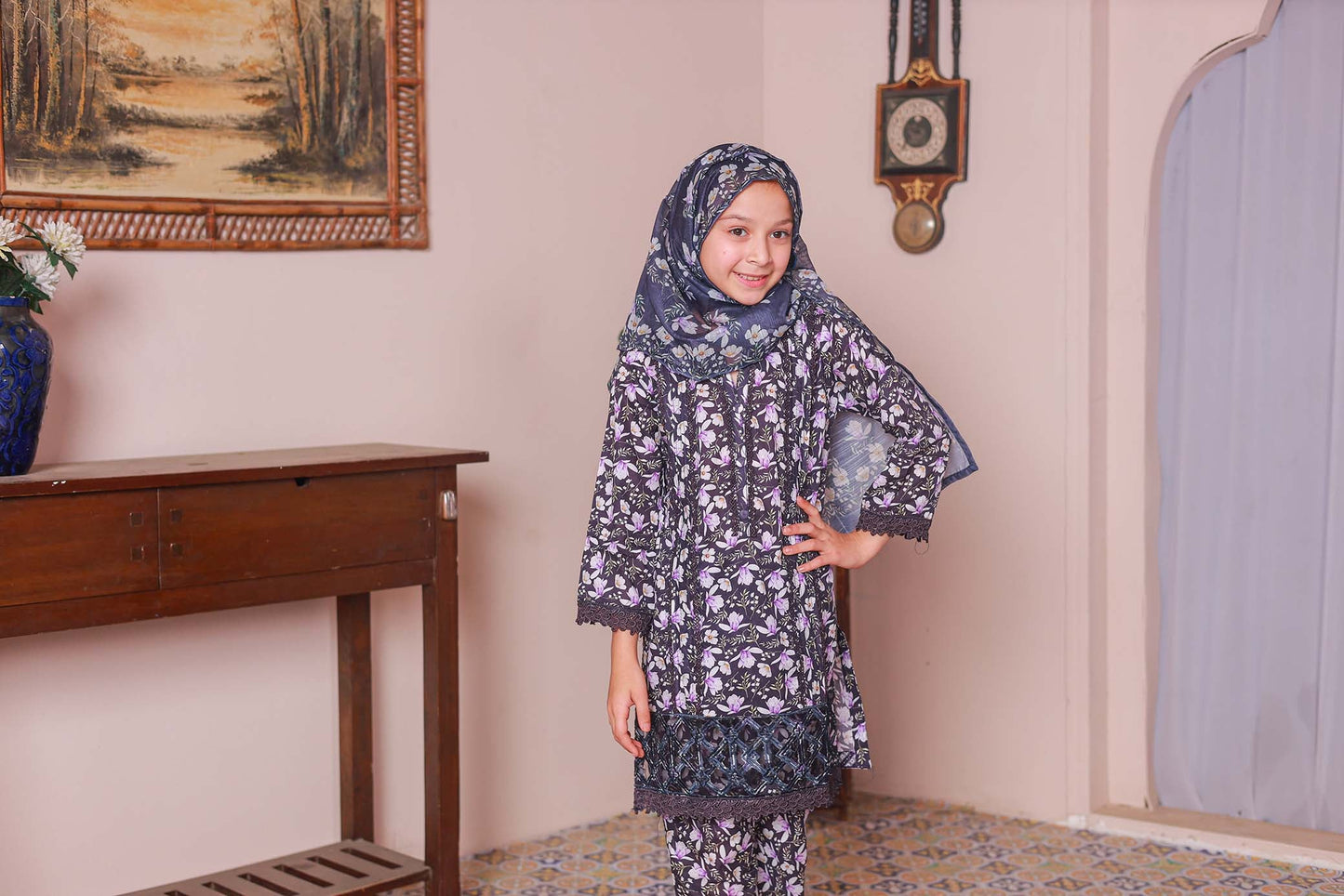 03 PC Stitch - VOILET - SHIRT - EMBROIDERED