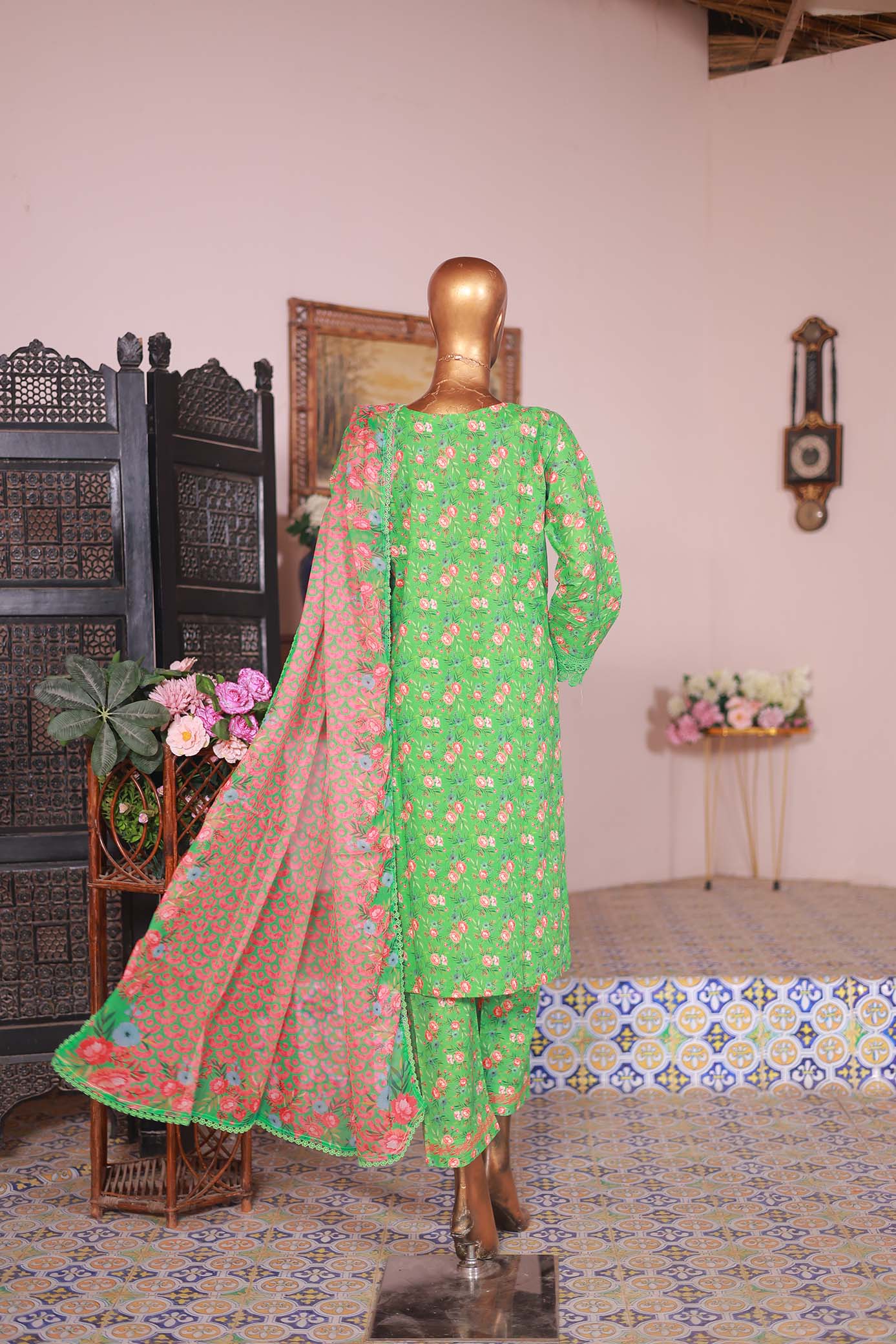 03 PC Stitch- GREEN - SHIRT - EMBROIDERED