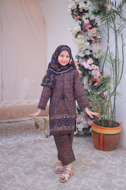 03 PC - PLUM - SHIRT - EMBROIDERED