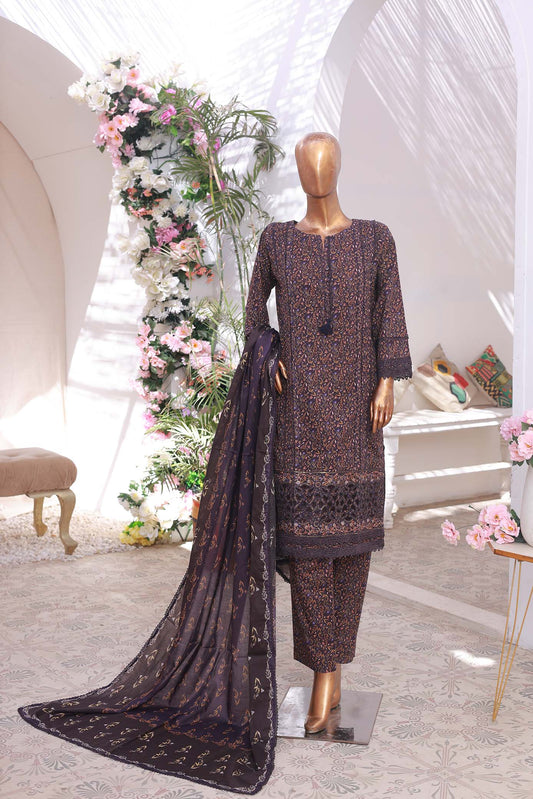 03 PC Stitch- PLUM - SHIRT - EMBROIDERED